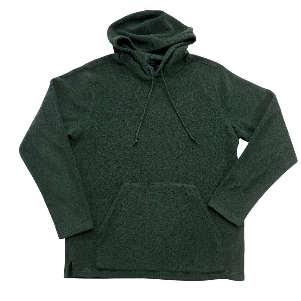 VTG Y2K 90s Champs Sports Fleece Hoodie Pocket Normcore Gorpcore Green Adult L